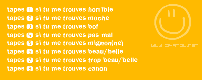 tu me trouve ............